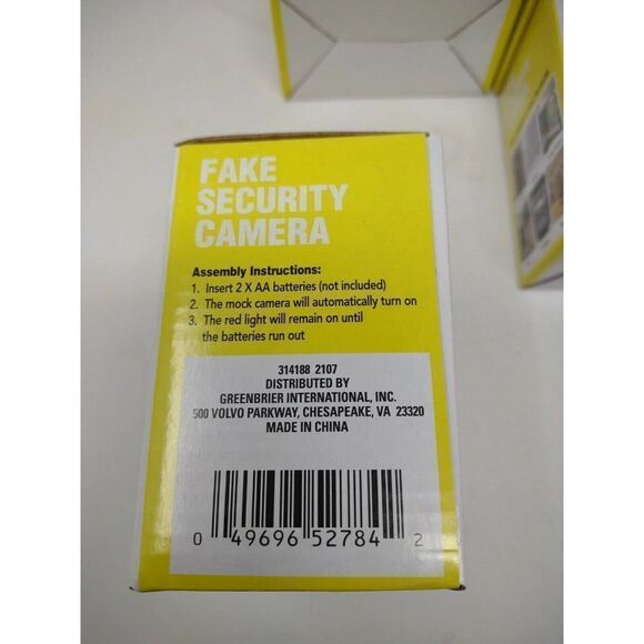 4 New Fake Security Camera Dome, 3.7x3.7x2.38 in Flashing LED Includes Mountings - Picture 3 of 6
